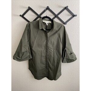 Schai Oki Mega CulotteButton Up Oversized Army Green Size Medium Made In USA